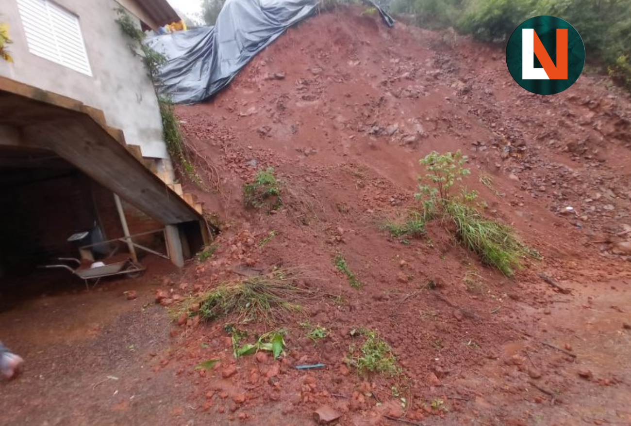 Defesa Civil de Seara adota medidas preventivas após deslizamento causado pela chuva