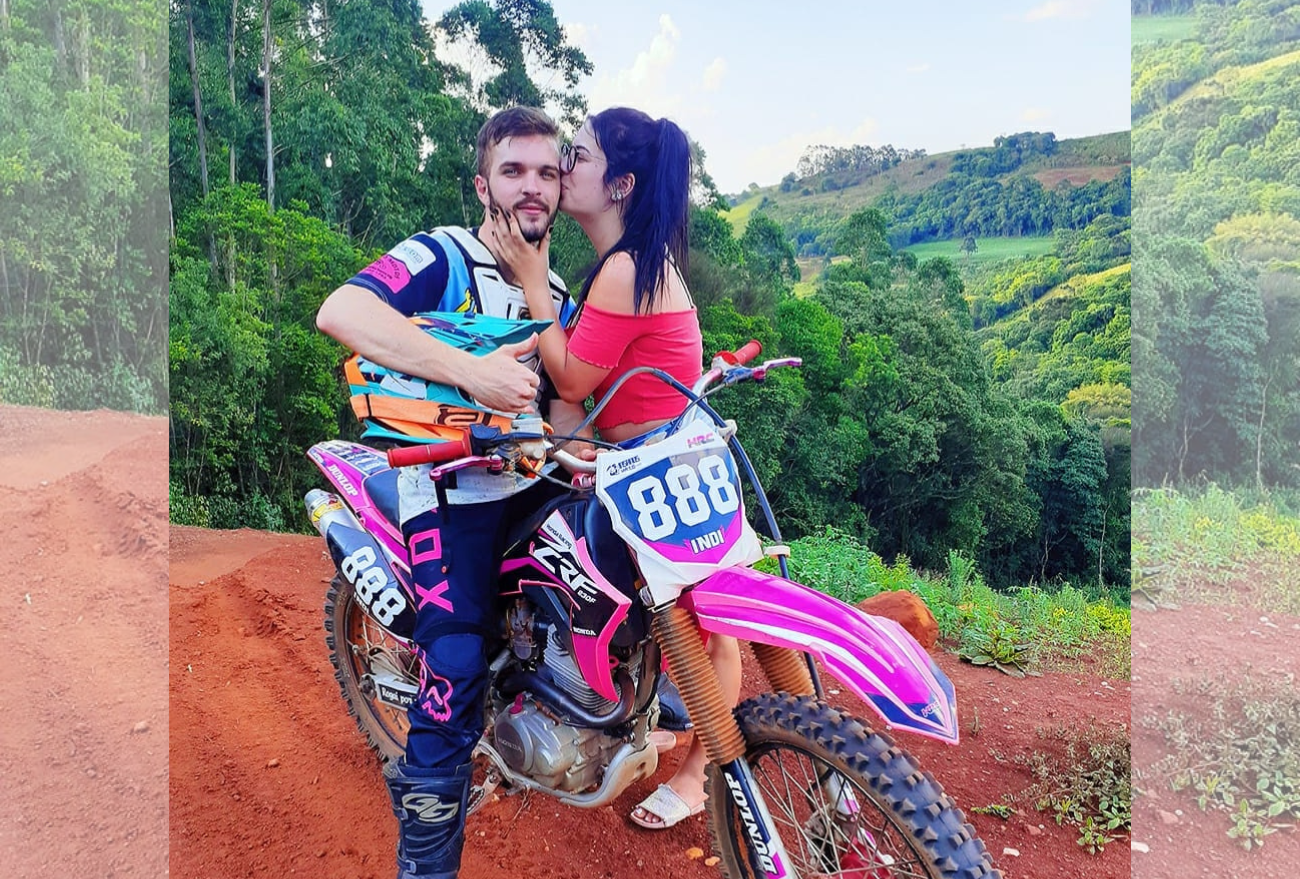 Amor: jovem apaixonado por motocross volta ao esporte graças a esposa