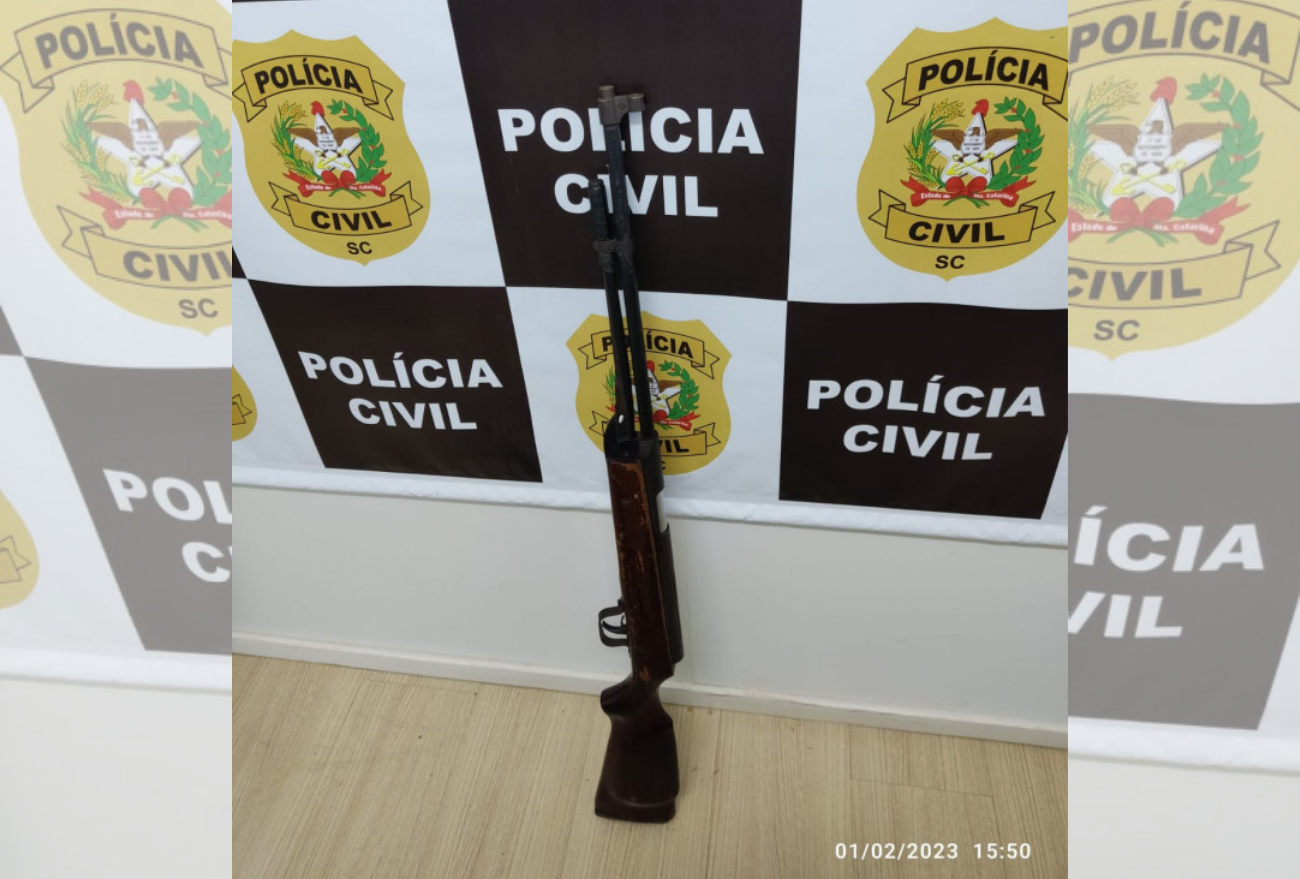 Polícia Civil de Itá apreende arma de fogo no interior de Concórdia