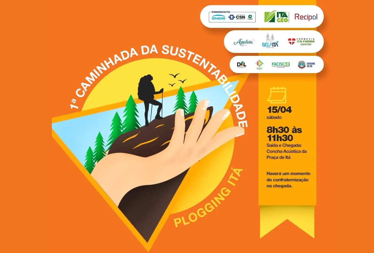 Itá realiza 1º Caminhada da Sustentabilidade no próximo sábado (15). Participe!