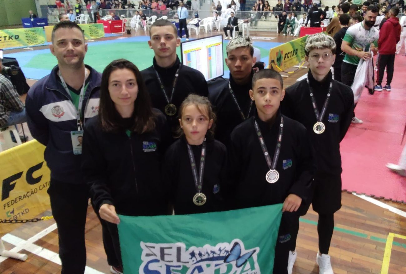 Atletas de Seara garantem bons resultados em seletiva para formar a Seleção Catarinense de Taekwondo