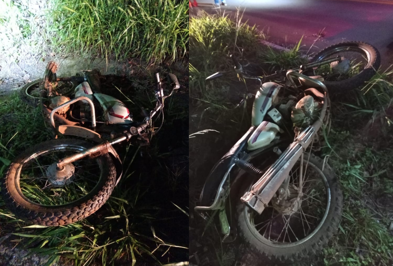 Homem fica ferido após queda de motocicleta no interior de Itá