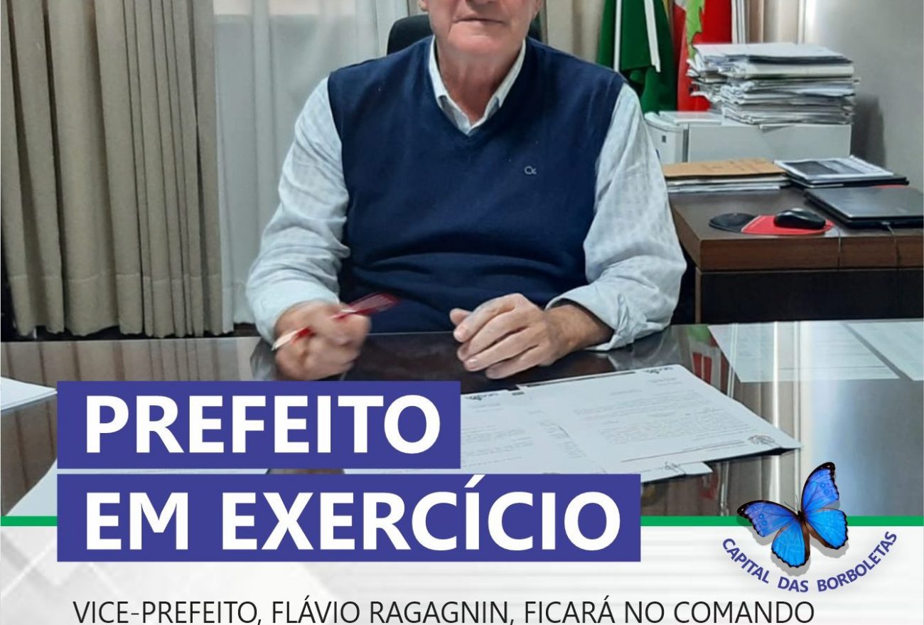 Vice-prefeito Flávio Ragagnin, assume comando do executivo durante viagem de Kiko