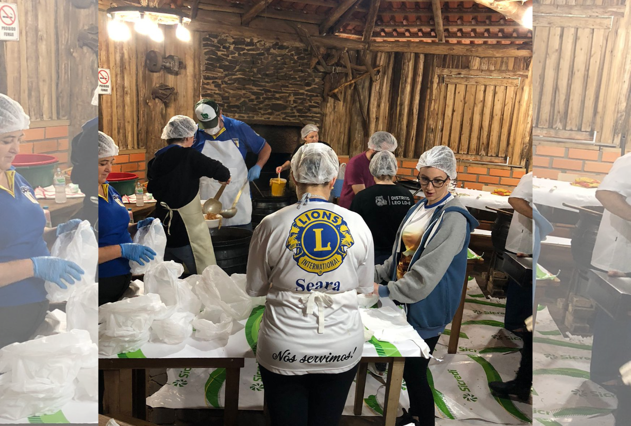 Tradicional mondongo do Lions Clube de Seara teve aproximadamente 500 fichas vendidas