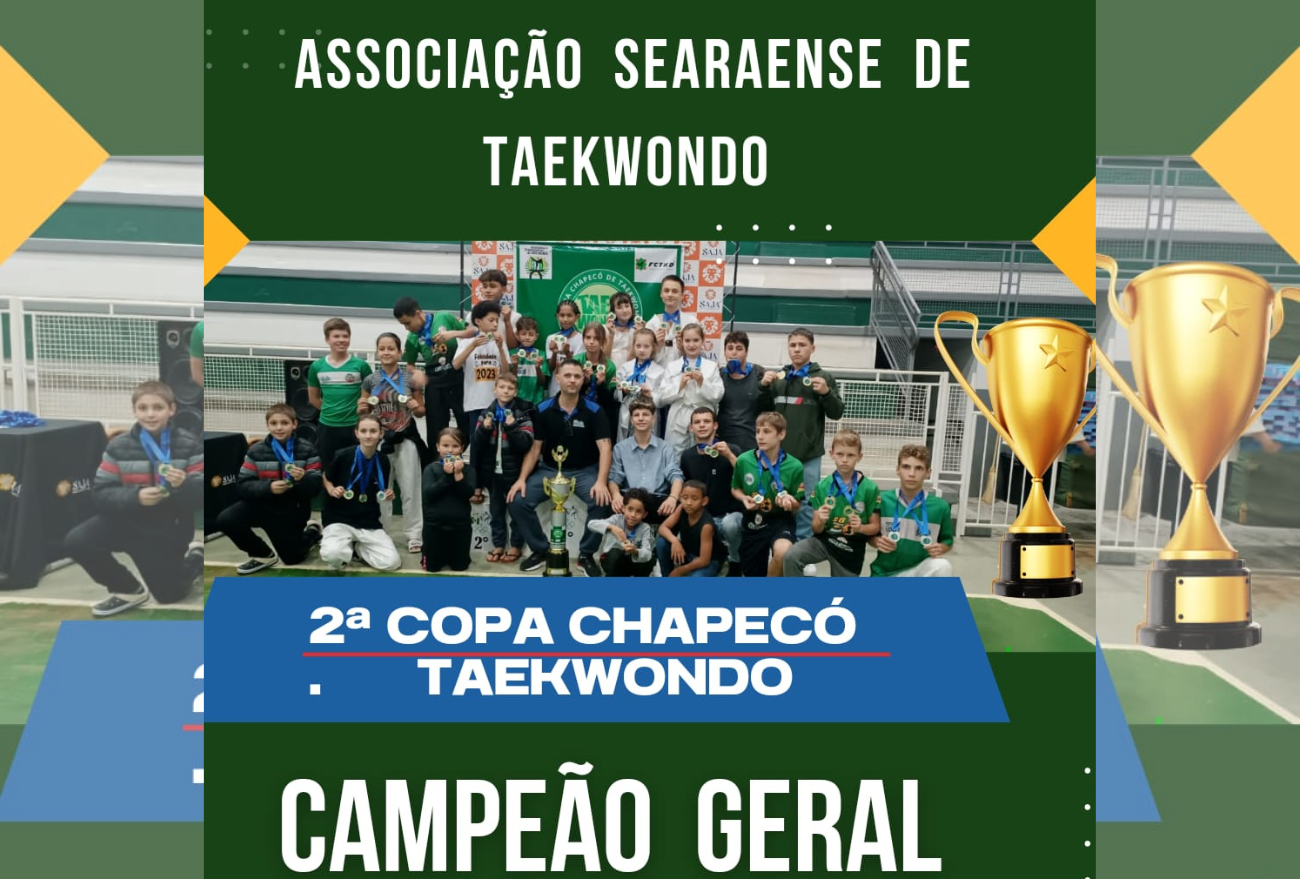 Atletas de Seara conquistam 1º lugar na Copa Chapecó de Taekwondo