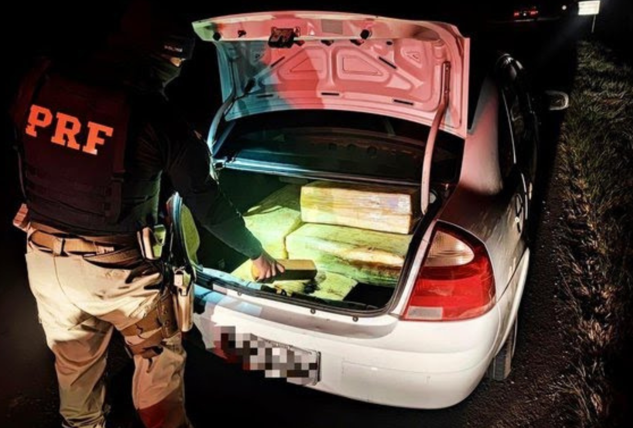 Está em liberdade concordiense preso com mais de 130 quilos de maconha