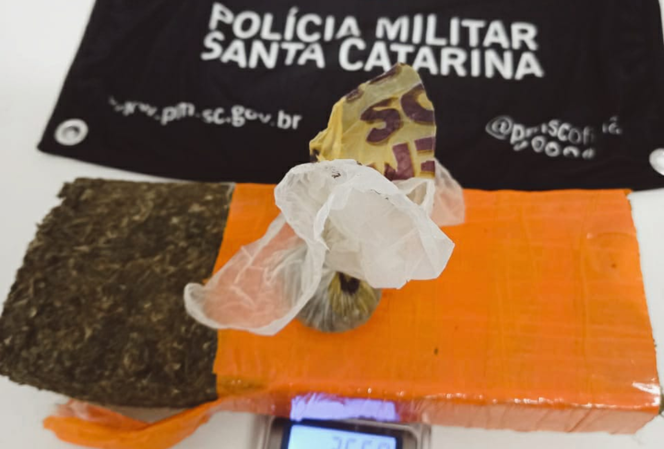 Homem é preso por violência doméstica e tráfico de drogas em Concórdia