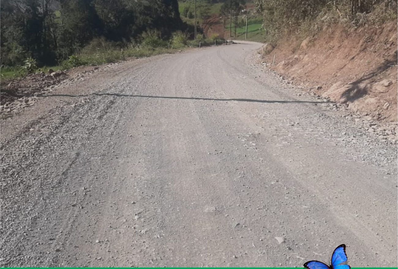 Trabalhos de pavimentação asfáltica entre SC-283 e Canhada Grande seguem em ritmo acelerado