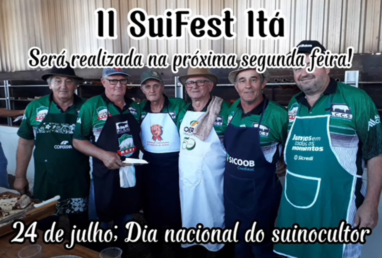 II SuiFest Itá será realizada no dia 24 de julho, em Itá