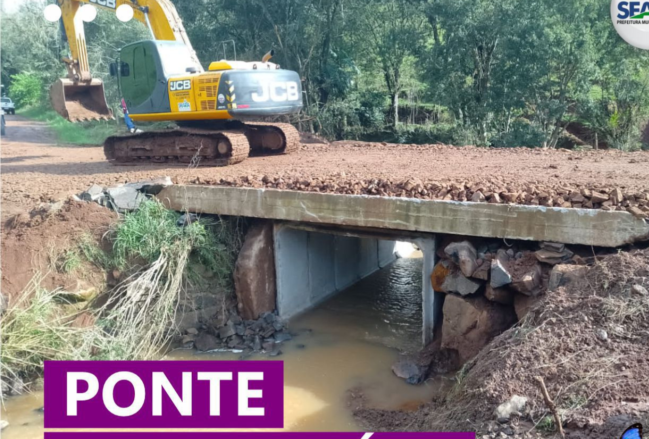 Colocação das galerias em concreto em Linha Consoladora são concluídas