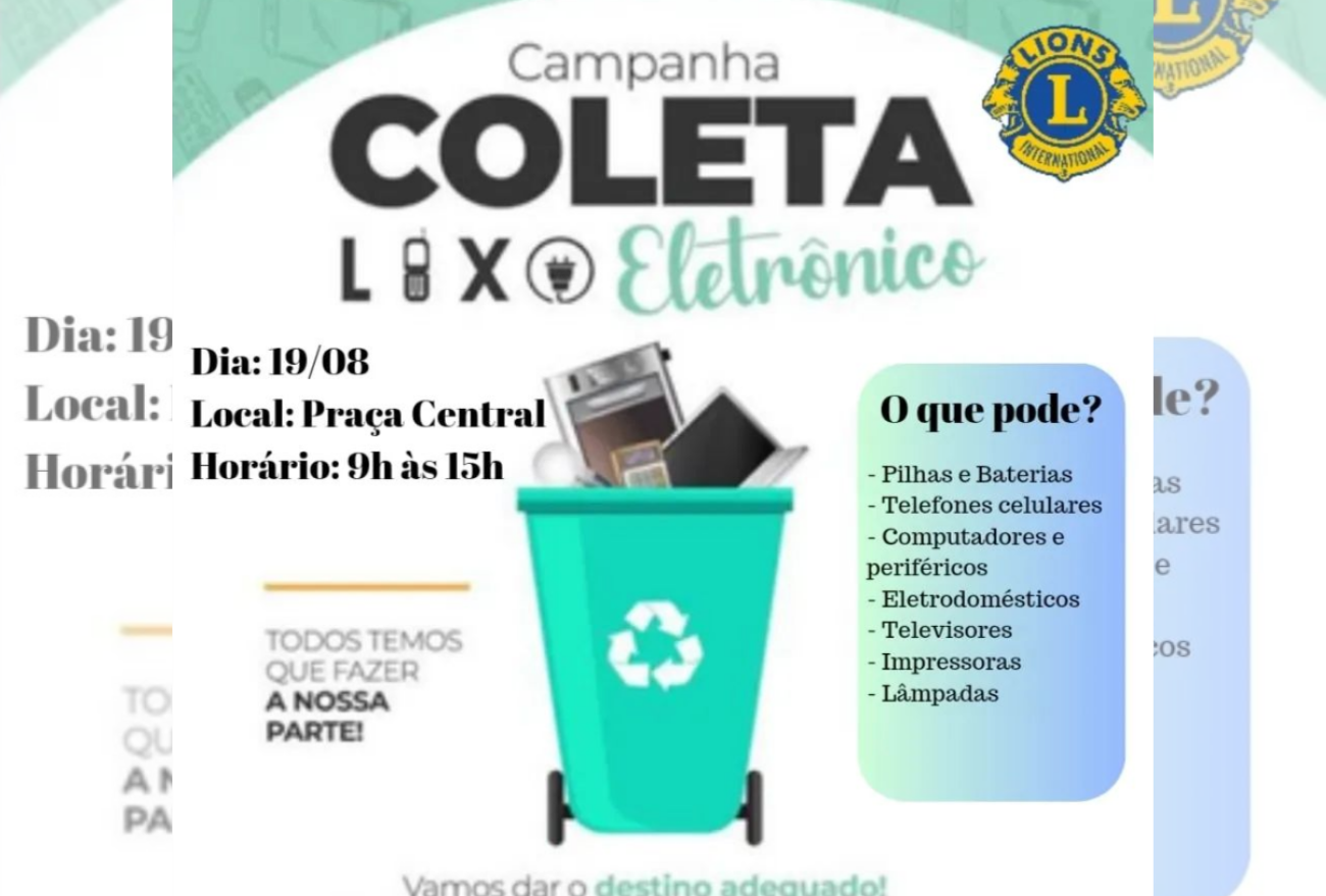 Lions Clube de Itá promove campanha para coleta de lixo eletrônico