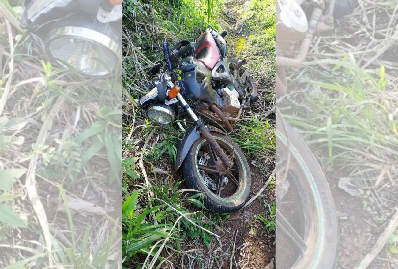 Após cair em buraco próximo à Linha Nova Estrela, motociclista fica gravemente ferido