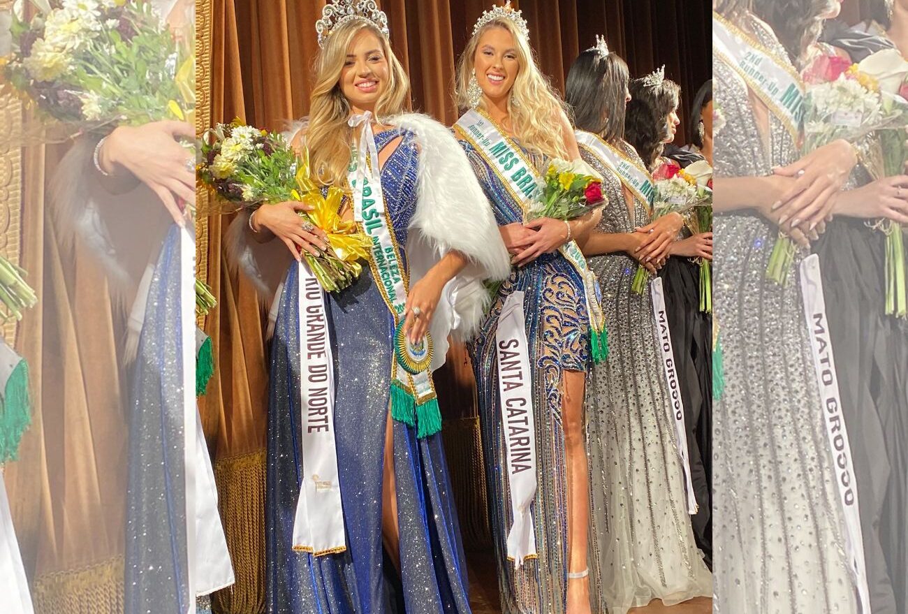 Miss Concórdia, Eduarda Engel, conquista o segundo lugar no Miss Brasil Beleza Internacional