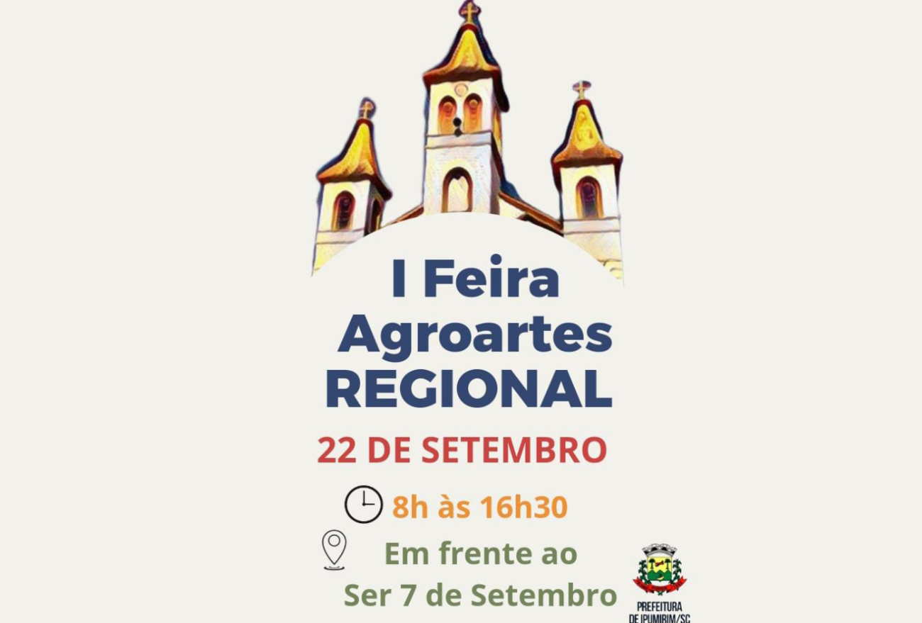 Primeira edição da Feira Regional Agro Artes reunirá artesãos e agricultores de toda a região