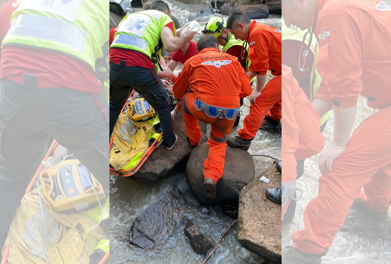 Jovem de 23 anos morre afogada em cachoeira de Chapecó