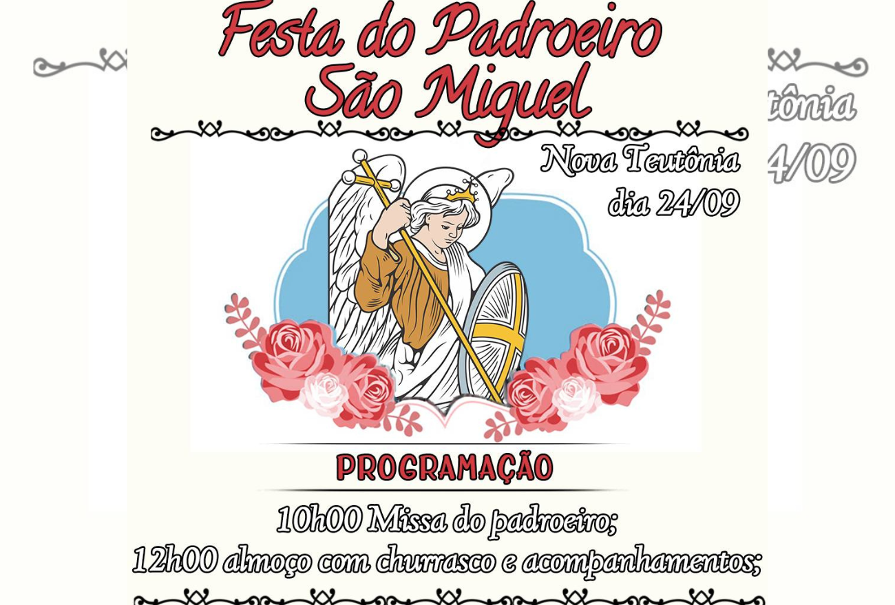 Comunidade de Nova Teutônia realiza festa do Padroeiro São Miguel