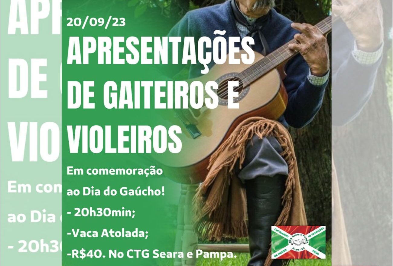 CTG Seara & Pampa realiza apresentações culturais e Vaca Atolada em alusão ao Dia do Gaúcho