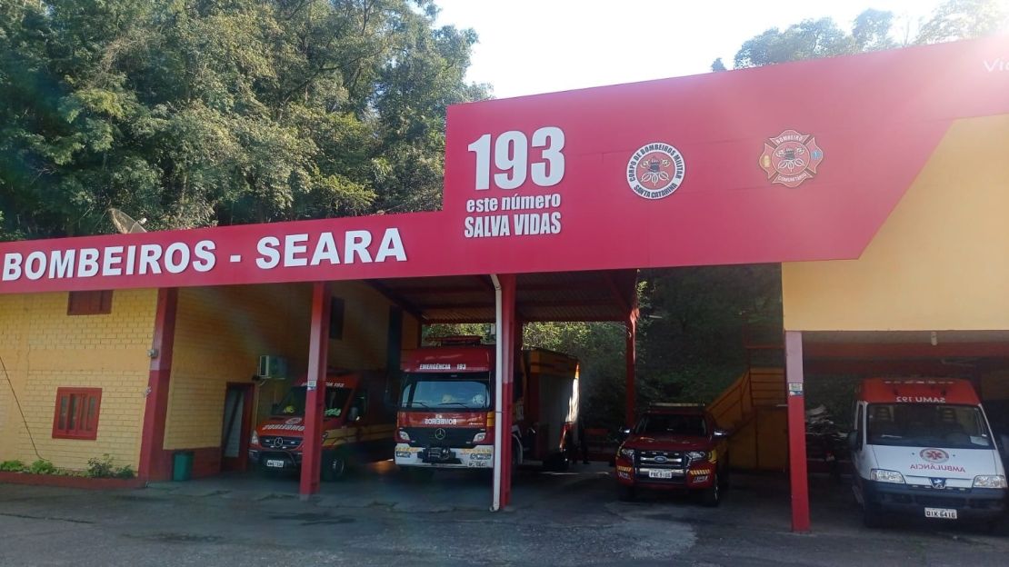 Corpo de Bombeiros de Seara divulga balanço das ocorrências atendidas no mês de agosto