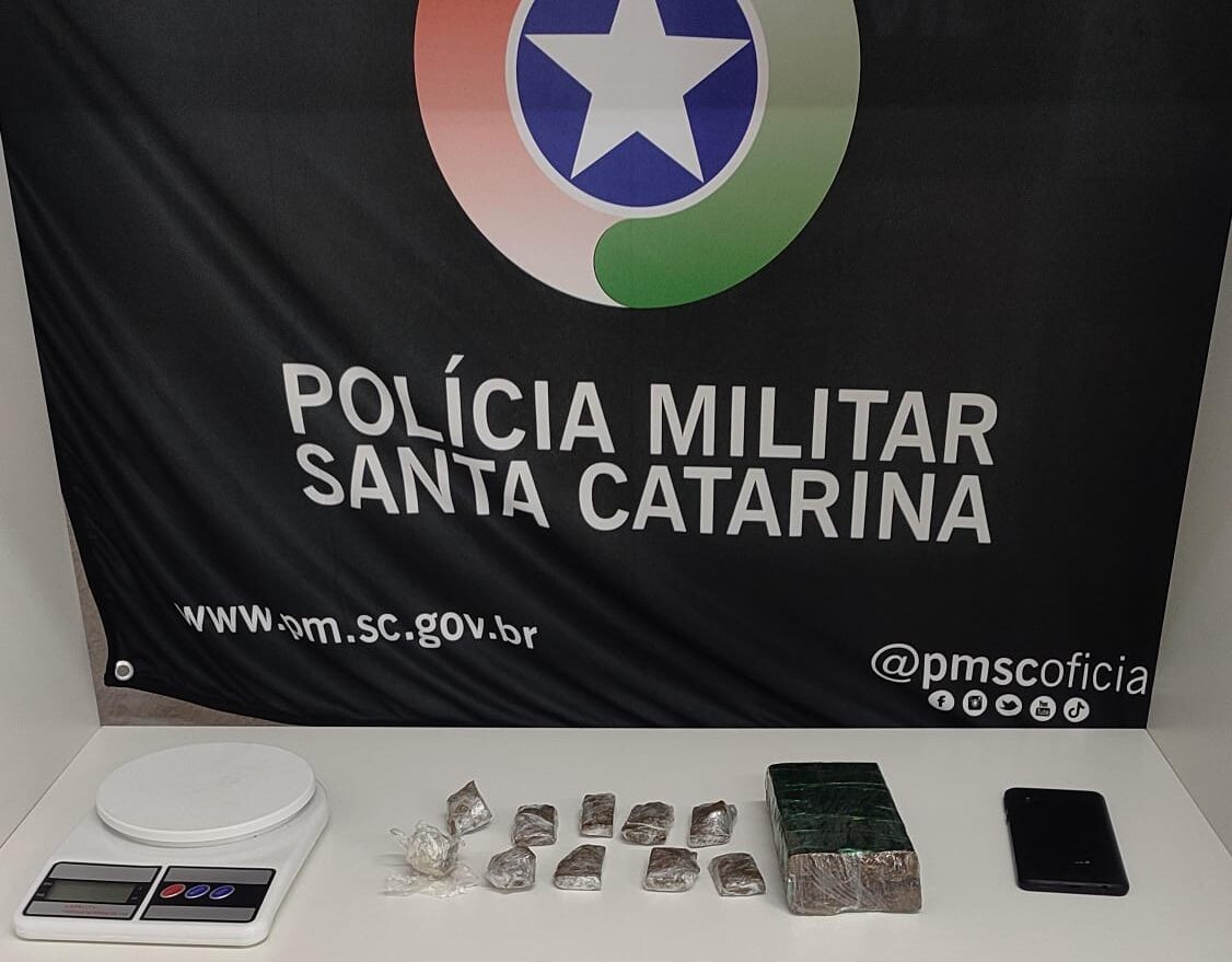 Polícia Militar de Seara atende ocorrência de tráfico de drogas e apreende quantia de maconha