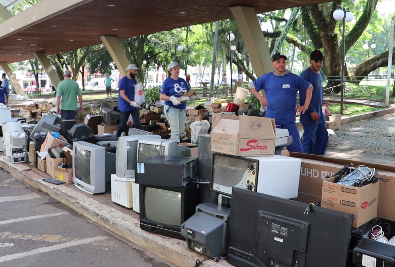 Ação ambiental recolhe mais de seis toneladas de eletroeletrônicos