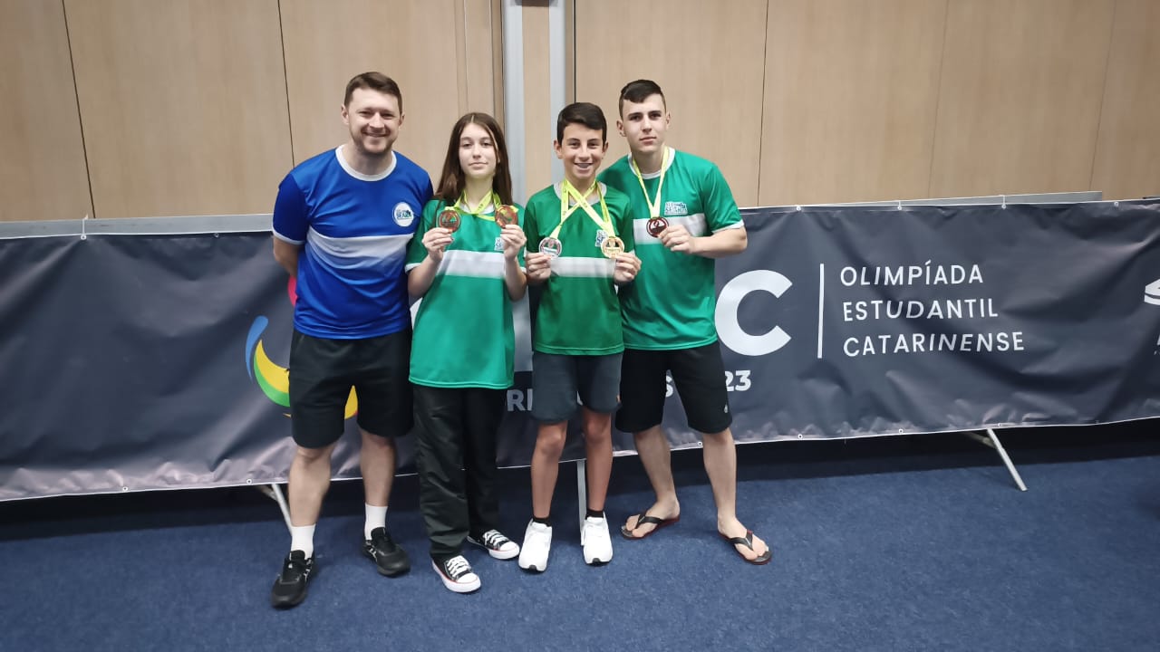 Enxadristas de Seara garantem 7 medalhas na fase Estadual da Olesc