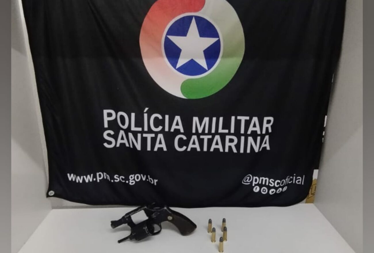 Polícia Militar de Concórdia prende homem por porte ilegal de arma de fogo, agressão e ameaça