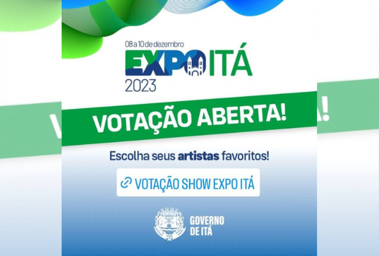 Escolha os artistas favoritos para a Expo Itá 2023