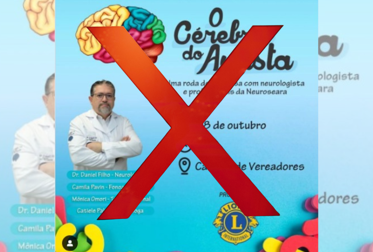 Palestra com Dr. Filho sobre Autismo é cancelada pelo Lions Clube de Seara