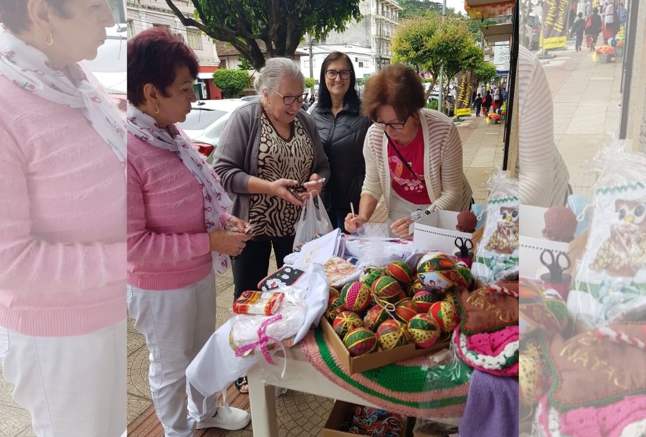 Grupo de artesanato da Rede Feminina de Seara inicia produção e comercialização de peças natalinas