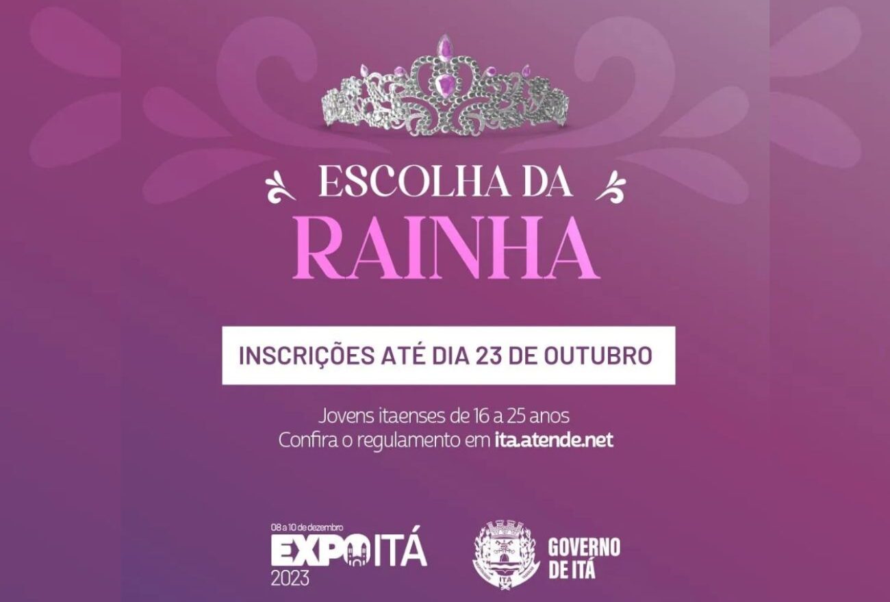 Último dia de inscrições para candidatas a soberanas de Itá