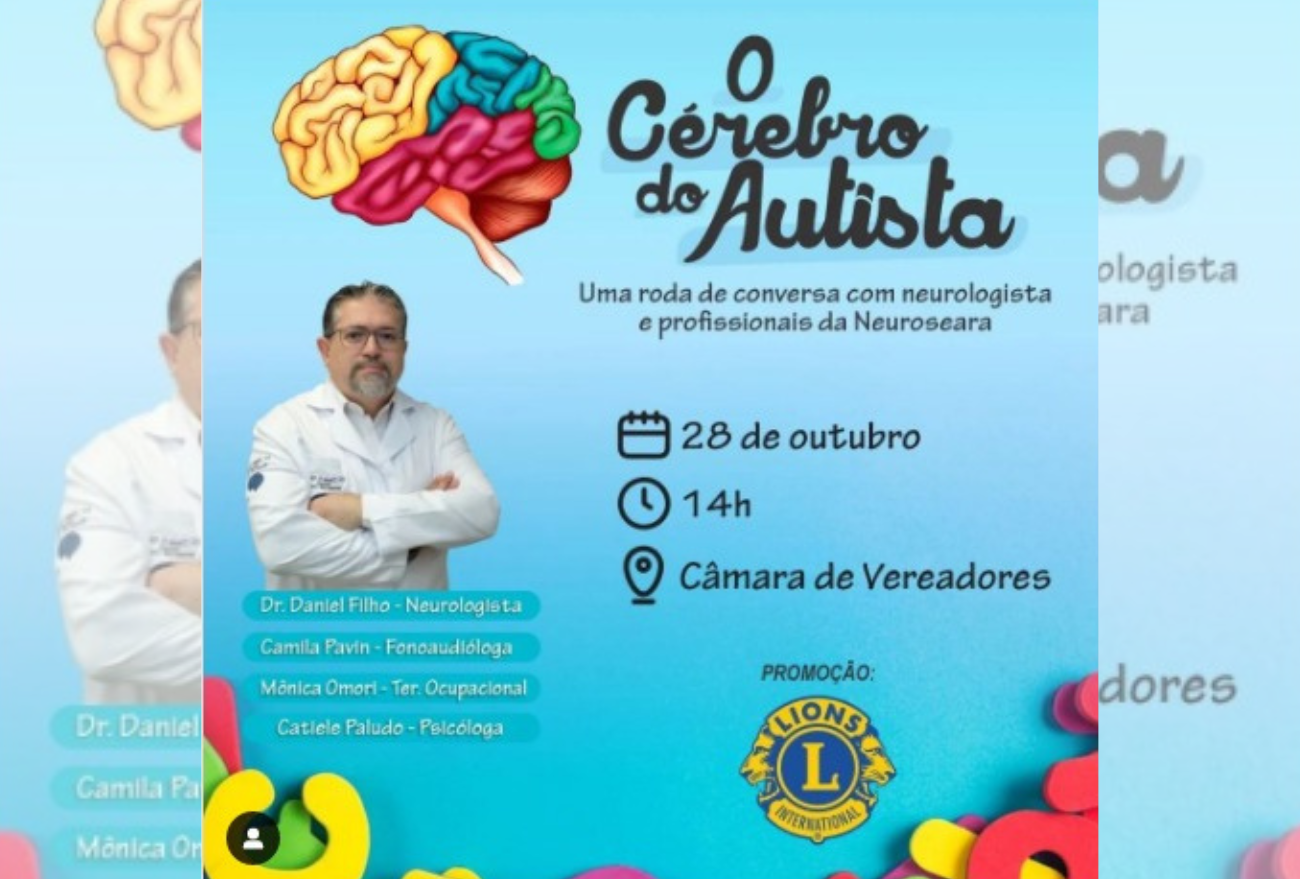 Lions Clube de Seara promove roda de conversa com profissionais da saúde, abordando o tema Autismo